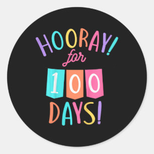 Adesivo Crianças Vivem Por 100 Dias 100º Dia Da Escola