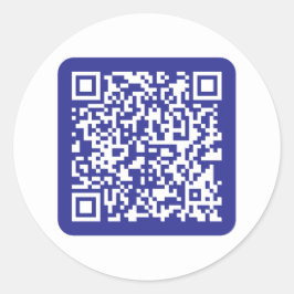 Adesivo Criar um código de QR digitalizável | Azul Escuro 