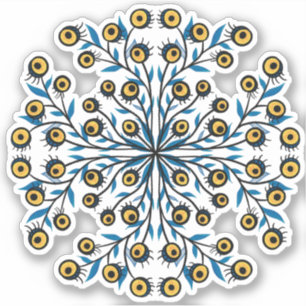 Adesivo Criatura de Simetria Estranha do Monstro Ocular