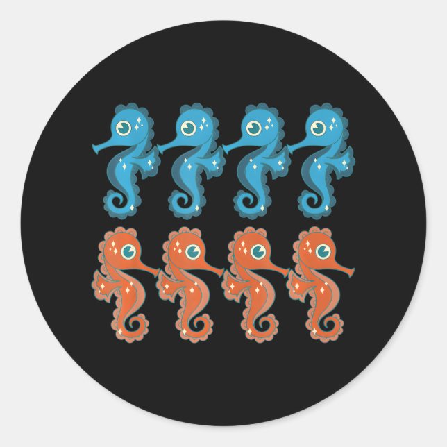 Adesivo Criatura Do Mar De Peixes Submarinos Cute (Frente)