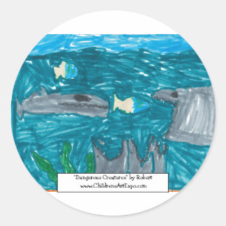 Adesivo "Criaturas perigosas"