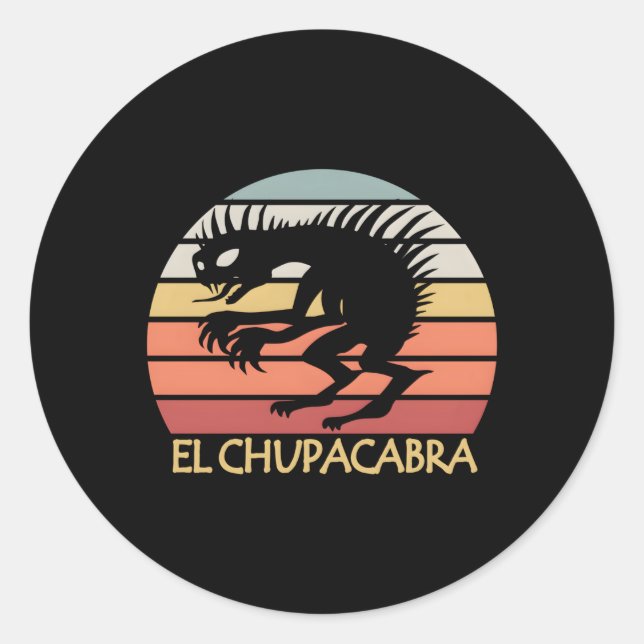 Adesivo Criaturas Urbanas De El Chupacabra (Frente)