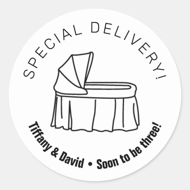 Adesivo Cribo-Bebê Minimalista (Frente)