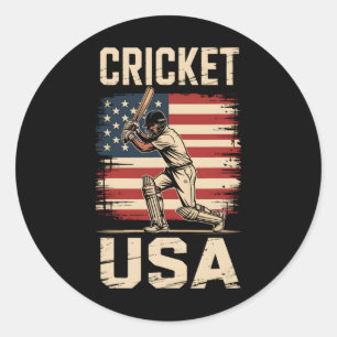 Adesivo Cricket América Americano Usa Jogador Homens Mulhe