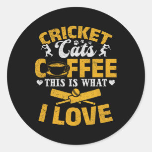 Adesivo Cricket Cats Coffee Isto É O Que Eu Amo - Cricket 