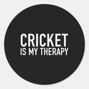 Adesivo Cricket É Minha Terapia Presente Ideia Para Fãs de
