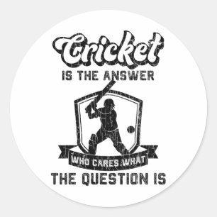 Adesivo Cricket Engraçado É A Resposta Gráfica Para Jogado