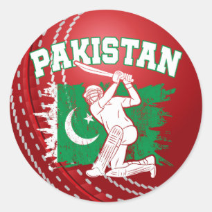 Adesivo Cricket Pakistan, Paquistão Cricket Gifts