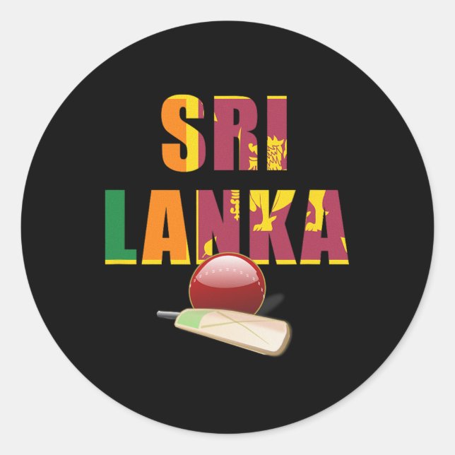 Adesivo Cricket Sri Lanka Flag T Ll  (Frente)