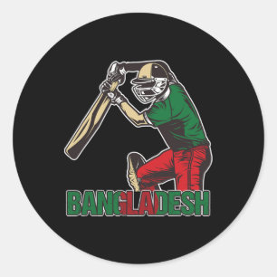 Adesivo Cricketer de Bangladesh Treinador esportivo de Ban
