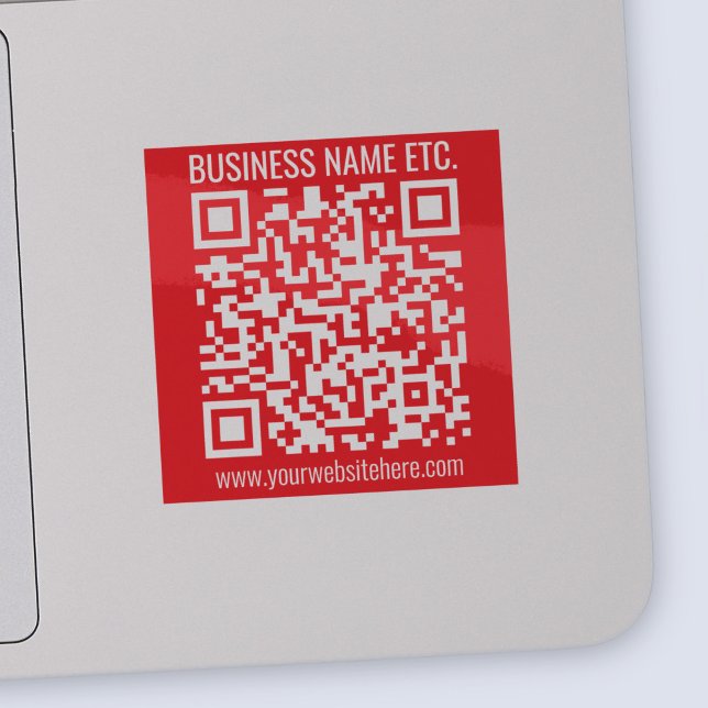 Adesivo Crie instantaneamente seu próprio código QR | Verm (Criador carregado)