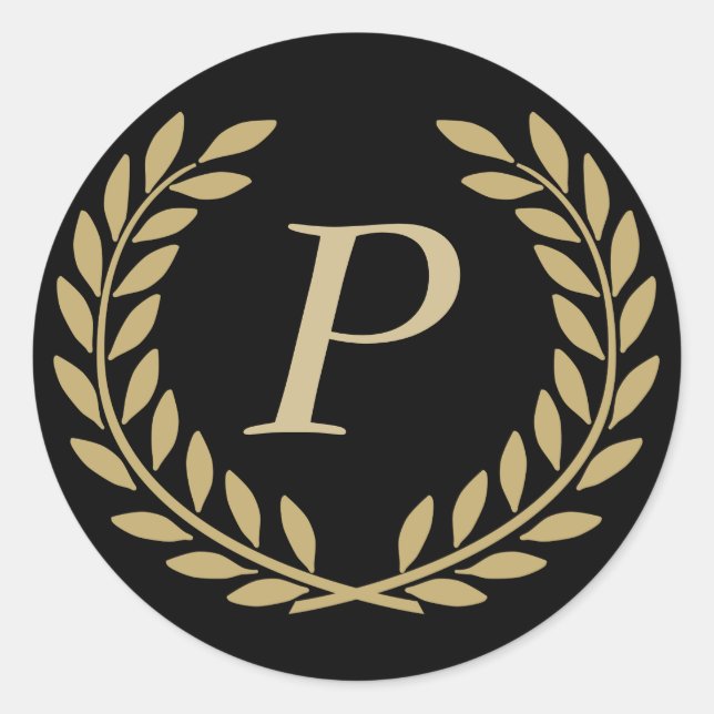 Adesivo Crie o seu monograma decorativo (Frente)