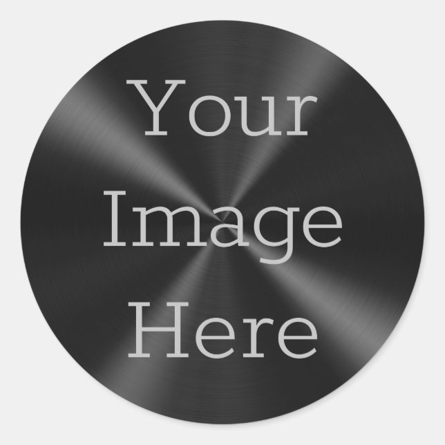 Adesivo Crie o seu próprio metal vermelho radial escovado  (Frente)