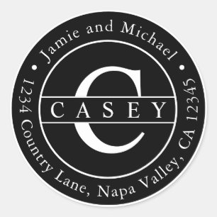 Adesivo Crie Preto Seu Próprio Endereço De Devolução D