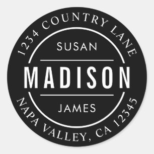 Adesivo Crie Preto Seu Próprio Nome Da Família Endereço