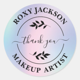 Adesivo Crie seu próprio artista personalizado Obrigado ma