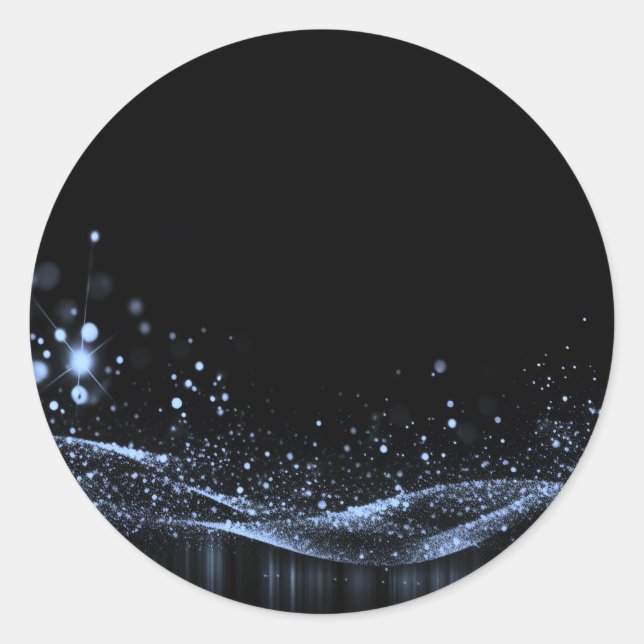 Adesivo Crie seu próprio - Azul de fita brilhante personal (Frente)