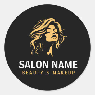 Adesivo Crie seu próprio Cabelo e Makeup Salon Business