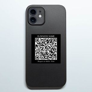 Adesivo Crie Seu Próprio Código QR Preto Promocional