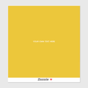 Adesivo Crie Seu Próprio Design Amarelo Personalizado