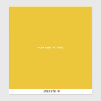 Adesivo Crie Seu Próprio Design Amarelo Personalizado