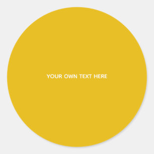 Adesivo Crie Seu Próprio Design Amarelo Personalizado