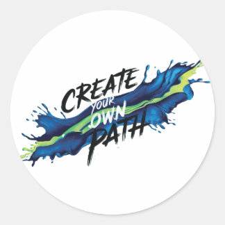 Adesivo Crie seu próprio Design Inspiracional Vibrante par