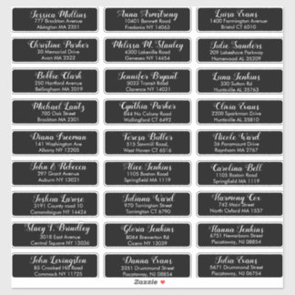 Adesivo Crie Seu Próprio Endereço De Convidado De Casament