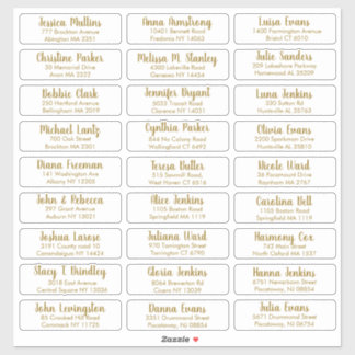 Adesivo Crie Seu Próprio Endereço De Convidado De Casament