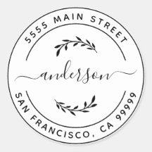 Crie seu próprio endereço de devolução clássico re