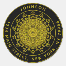 Crie Seu Próprio Endereço de Remetente Redondo