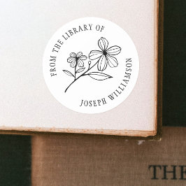 Adesivo Crie seu próprio Floral Fora da Biblioteca de