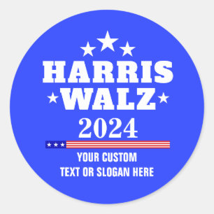 Adesivo Crie seu próprio Harris Walz 2024