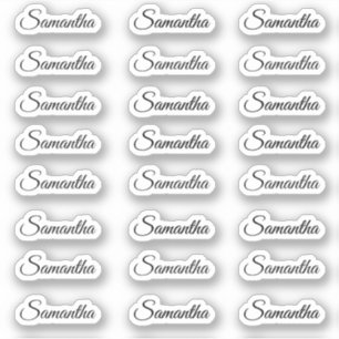 Adesivo Crie seu próprio nome personalizado de script mode