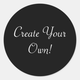 Adesivo Crie seu próprio preto