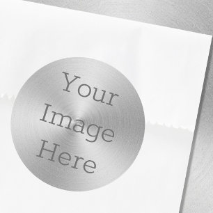 Adesivo Crie seu próprio Radial de Prata Metálico Fosco