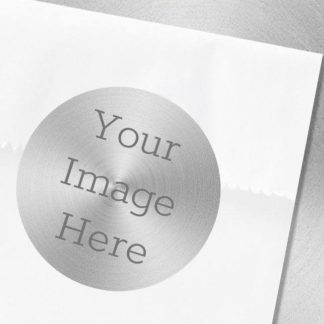 Adesivo Crie seu próprio Radial de Prata Metálico Fosco (Criador carregado)