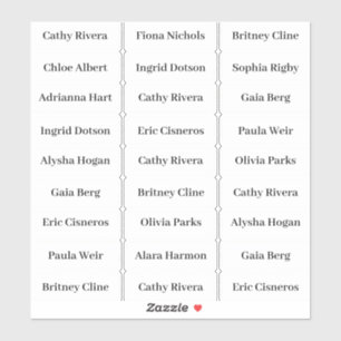 Adesivo Crie seu próprio Sticker Pack de Nome de Convidado