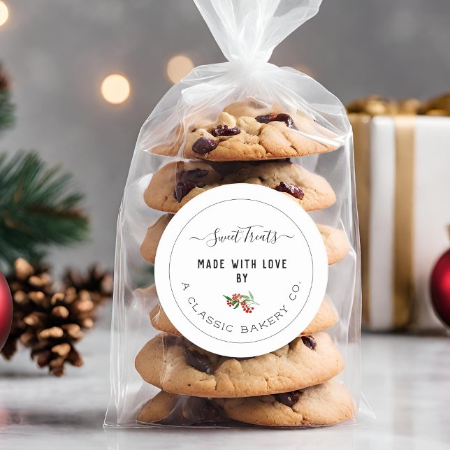 Adesivo Crie Seus Próprios Doces com Verdura (Create Your Own Greenery Sweet Treats Classic Round Sticker)