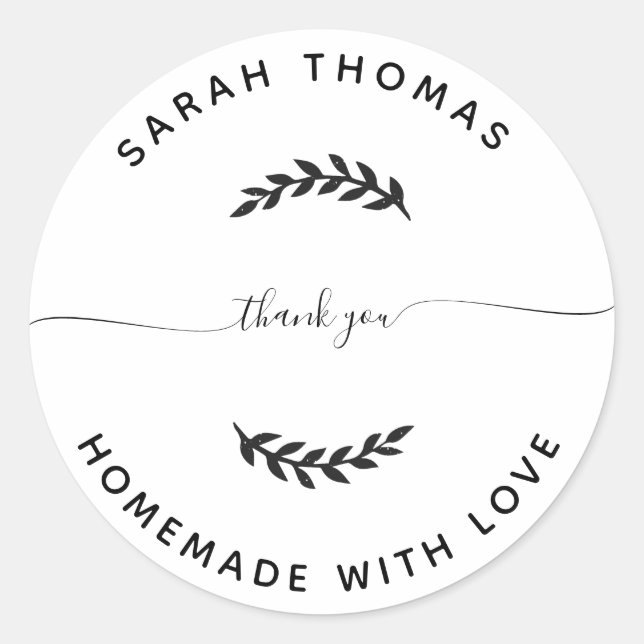 Adesivo Crie sua própria casa com amor Obrigado (Frente)