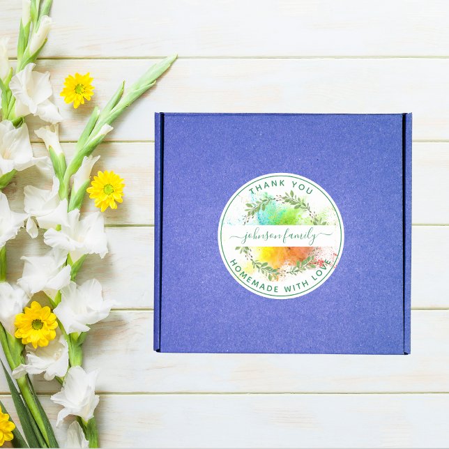 Adesivo Crie sua própria casa com amor Obrigado (Criador carregado)