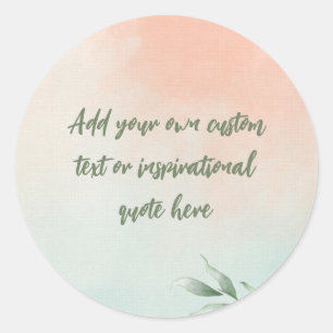 Adesivo Crie sua própria cotação móvel de aquarela