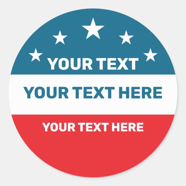 Adesivo Crie sua própria eleição (Frente)