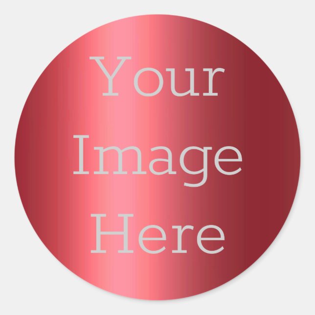 Adesivo Crie Sua Própria Folha Vermelha Metálica (Frente)