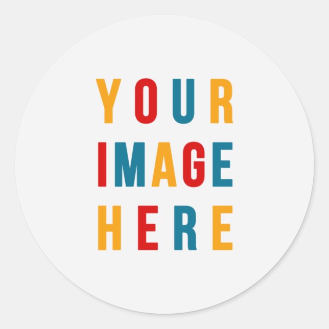 Adesivo Crie Sua Própria Imagem/Foto DIY Simples (Frente)