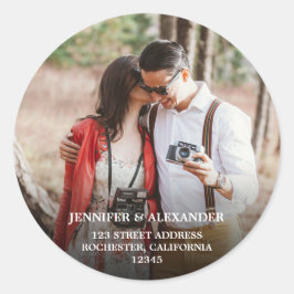 Adesivo Crie suas próprias fotos, selos de casamento russo