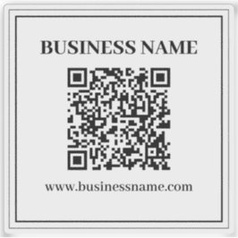 Adesivo Crie um código QR escaneável | Preto & Branco