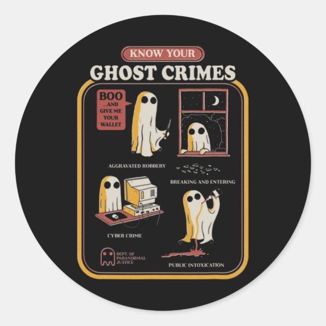 Adesivo Crimes fantasma (Frente)