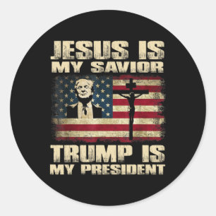 Adesivo Criminoso Condenado Jesus é Meu Salvador Trump é M