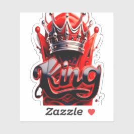 Adesivo Crimson King Silver Crown - Urban Streetwear Editi